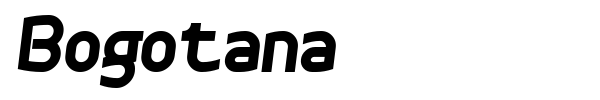 Bogotana font preview